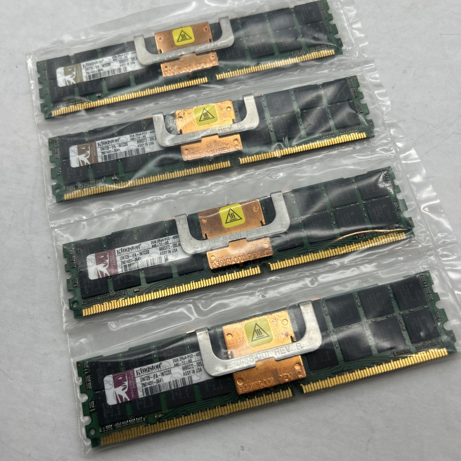8GB Kingston (2GB x 4) PC2-4200r PC4200 DDR2 256×72 2Rx4 PC2 533