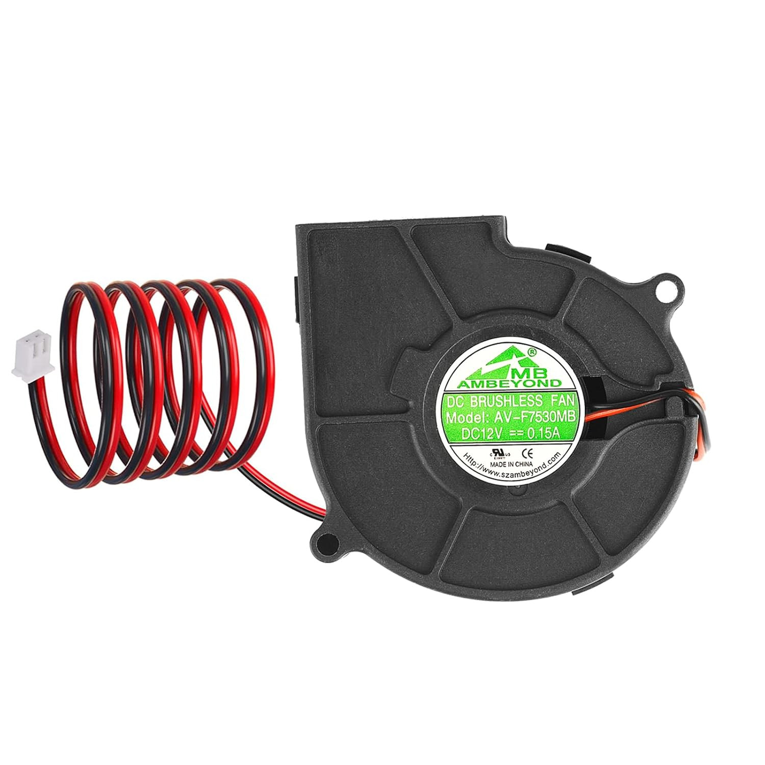 75Mm X 30Mm 7530 DC 12V Cooling Blower Fan, Dual Ball Bearing Brushless