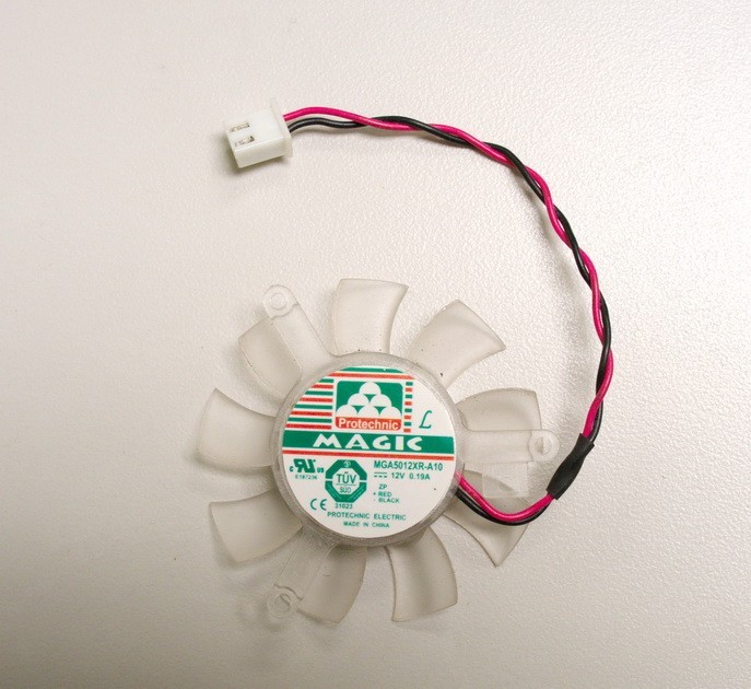 45mm Fan 2 Pin Nvidia GT430 620 Video Card Magic MGA5012XR-A10 (TCM5010-12RF)
