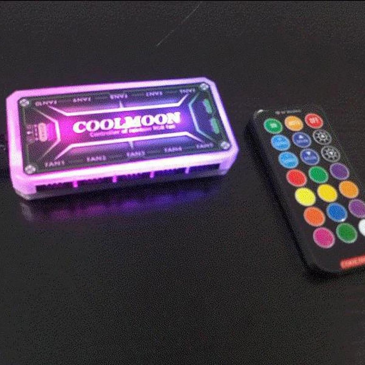 RGB Fan Controller Remote Control Computer Case 12V PC Cooling Chassis Fan Hub X