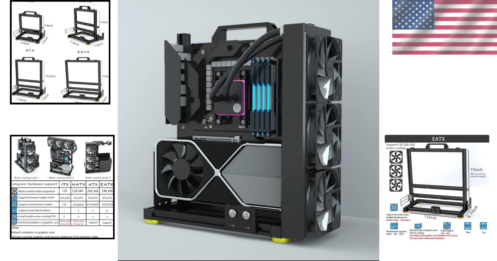 Open Air Frame PC Bench – ATX ITX MATX