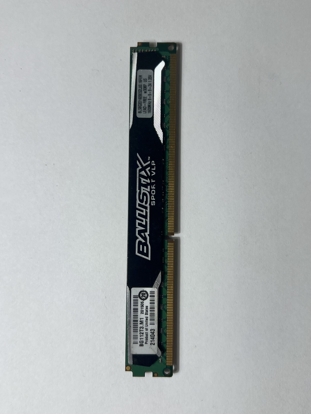 Micron Crucial Ballistix Sport VLP 8GB DDR3 BLS8G3D1609ES2LX0 1600MHz 9-9-9 1.35