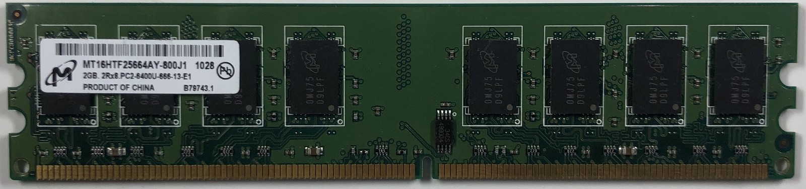 Micron MT16HTF25664AY-800J1 2GB DDR2 Desktop RAM Memory
