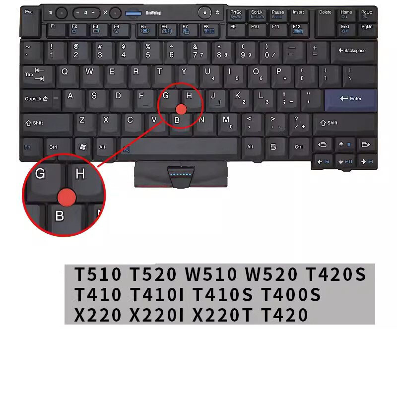 NEW keyboard For Lenovo thinkpad T510 T520 W510 W520 T420S T410 T410I T410S x220