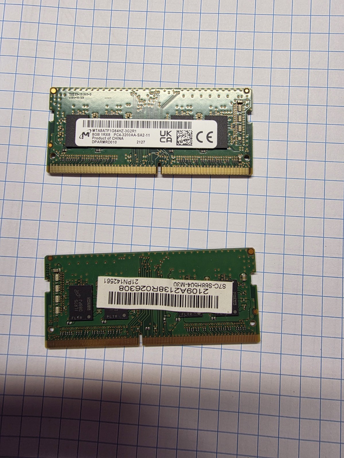 Micron 8GB DDR4 3200 MHz SODIMM Laptop Memory RAM 2X 8GB (16GB)