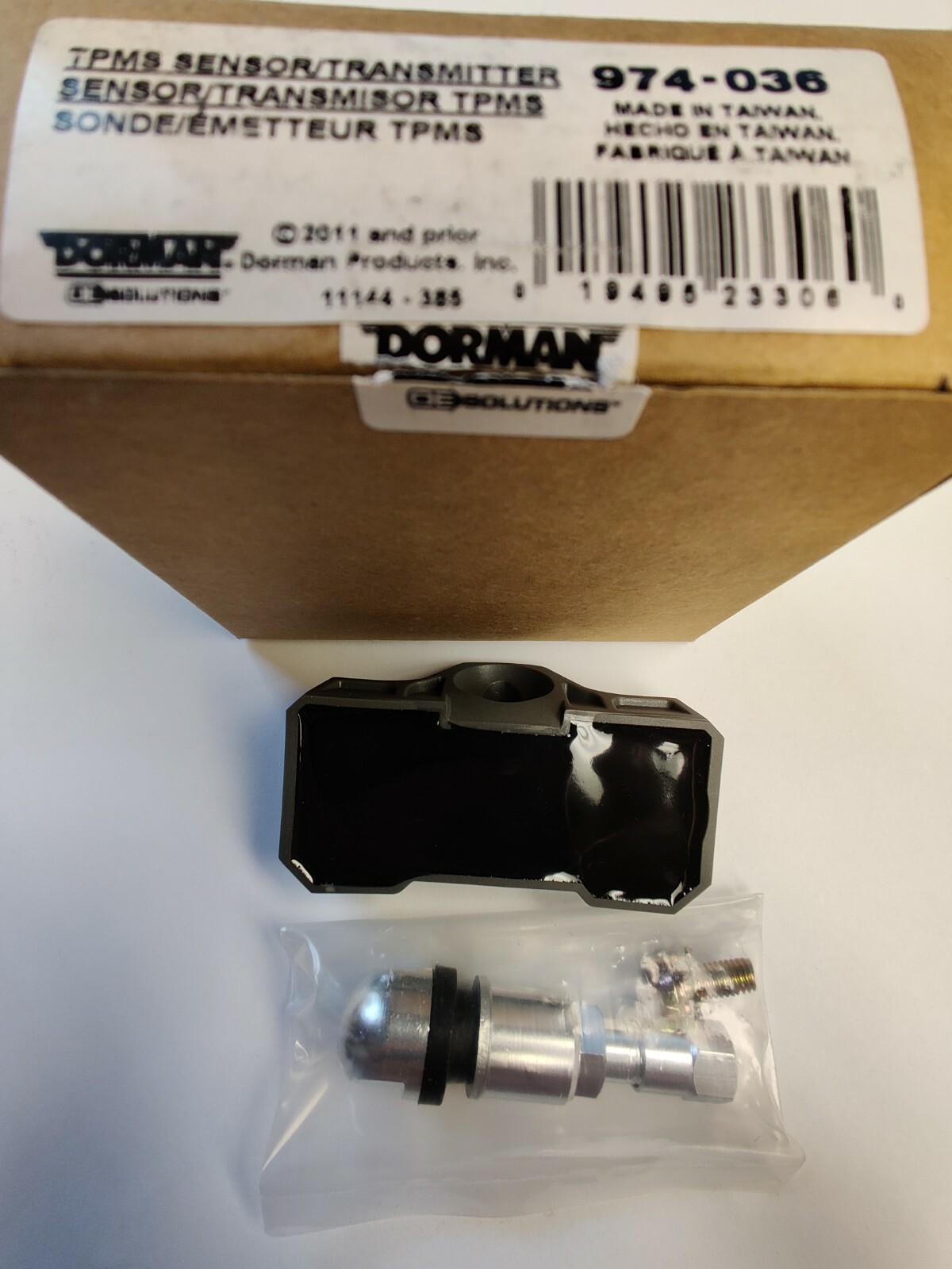 DORMAN 974-036 TPMS SENSOR/TRANSMITTER MADE IN TAIWAN QTY 1