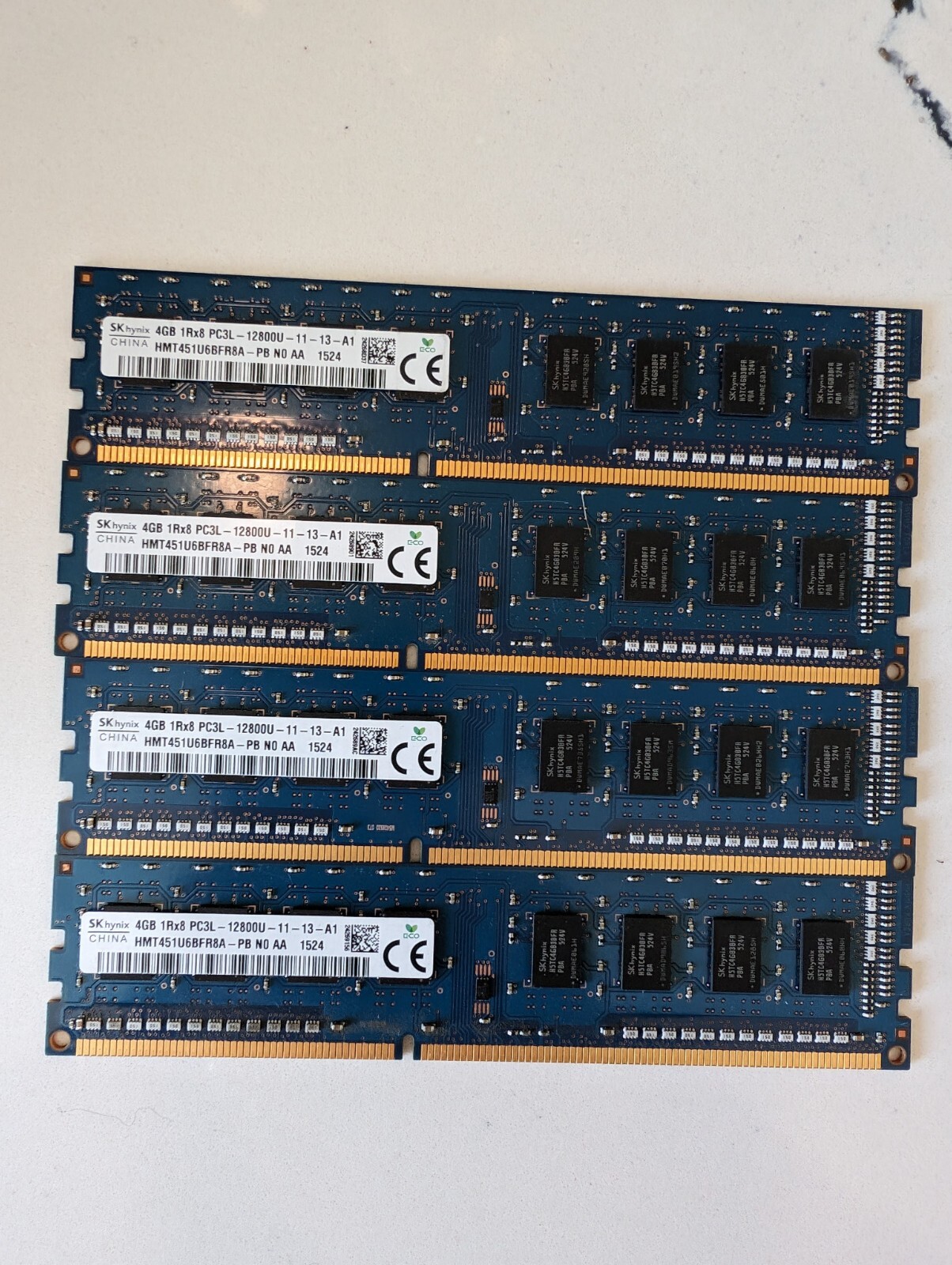 SK Hynix 16GB (4x4GB) 1Rx8 PC3L 12800U-11-13-A1 RAM HMT451U6BFR8A-PB NO AA