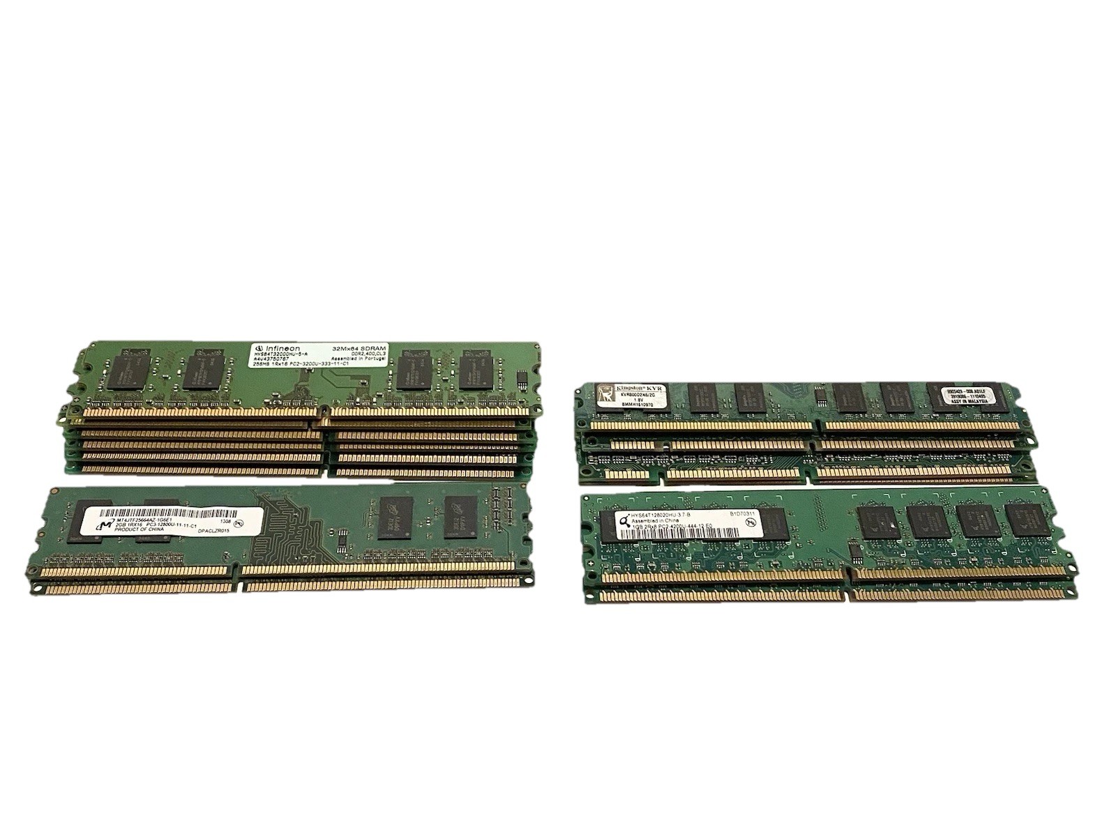 Mixed Ram Lot of 14 128MB 256MB 1GB 2GB 4GB Various Brands