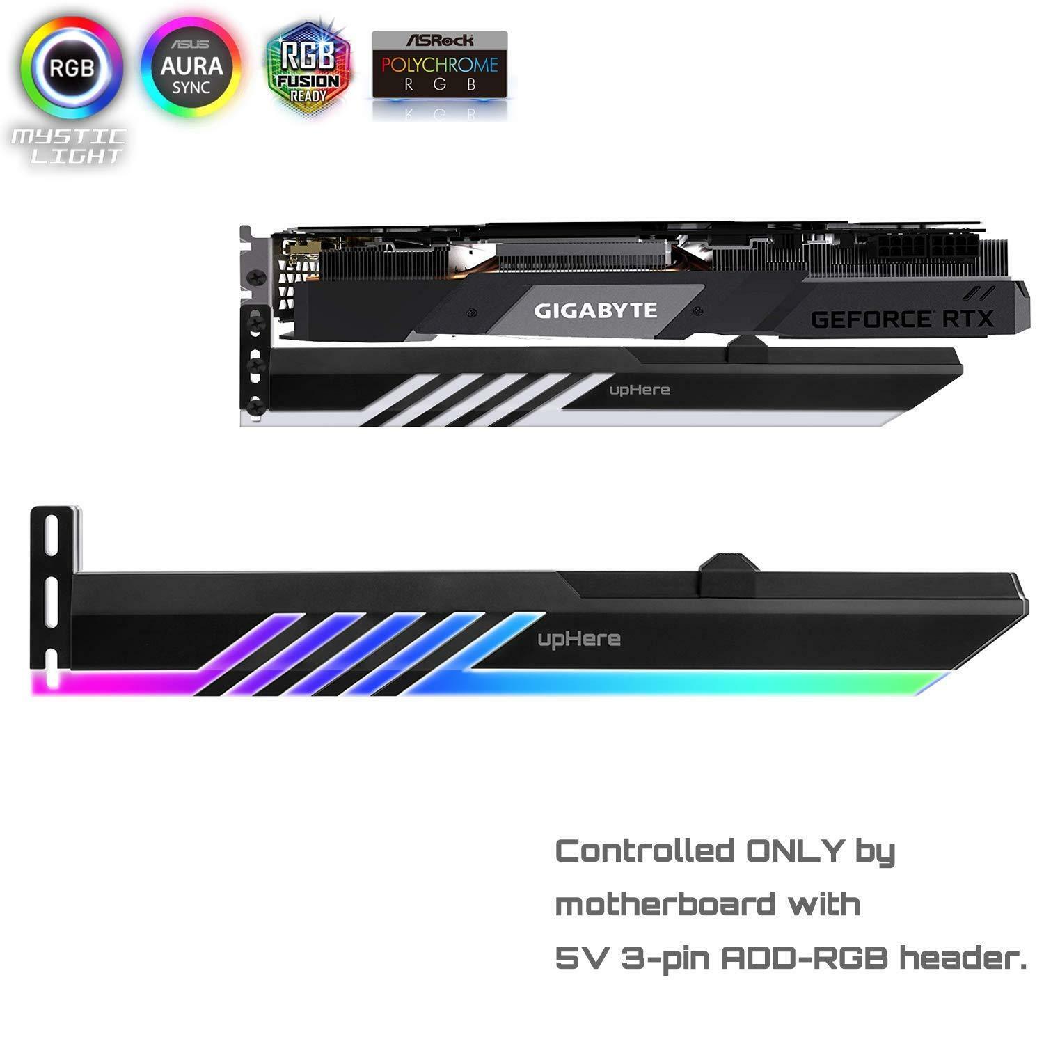 5V 3 Pin Addressable RGB Graphics Card GPU Brace Support Holder V LED Gpu Holder