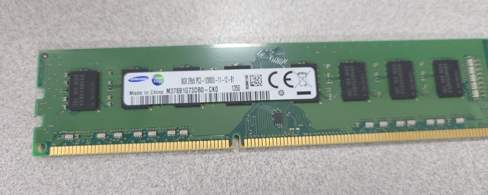 Samsung 8GB DDR3 1600MHz PC3-12800 2Rx8 DIMM Desktop Memory RAM M378B1G73DB0-CK0