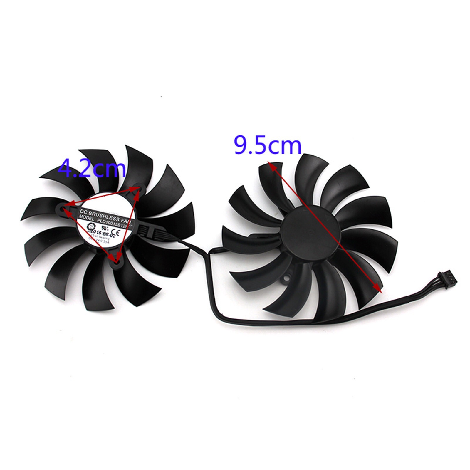 PLD10015B12H 95mm Replacement Fan for EVGA GTX1080 1070 1070Ti FTW2