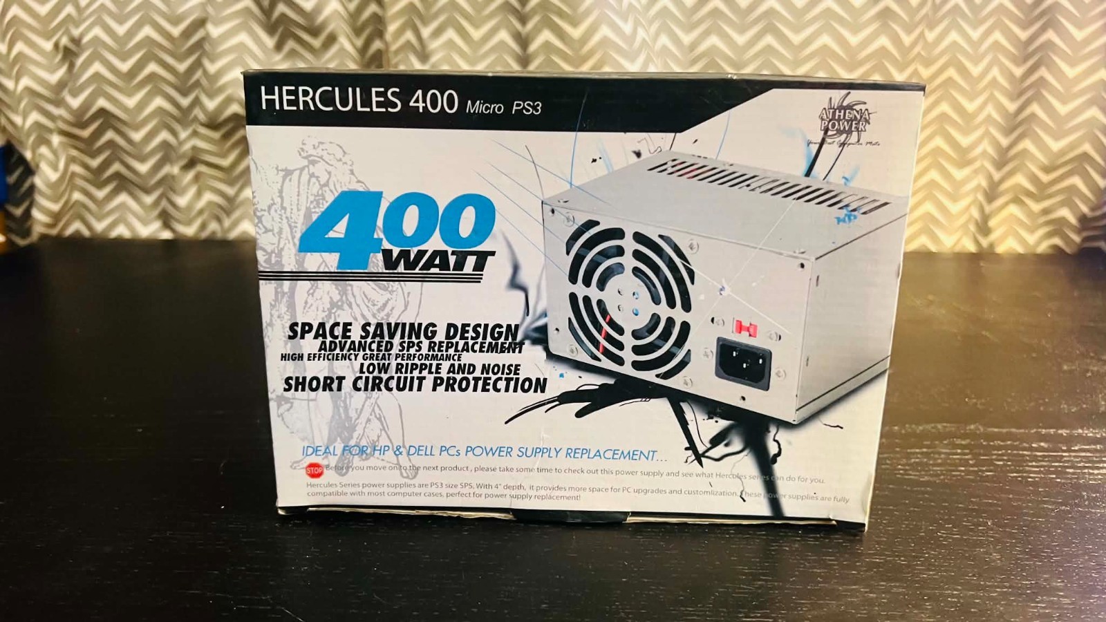 Athena Power Hercules 350W ATX Power Supply AP-MPS3ATX35 – Brand New Box Open