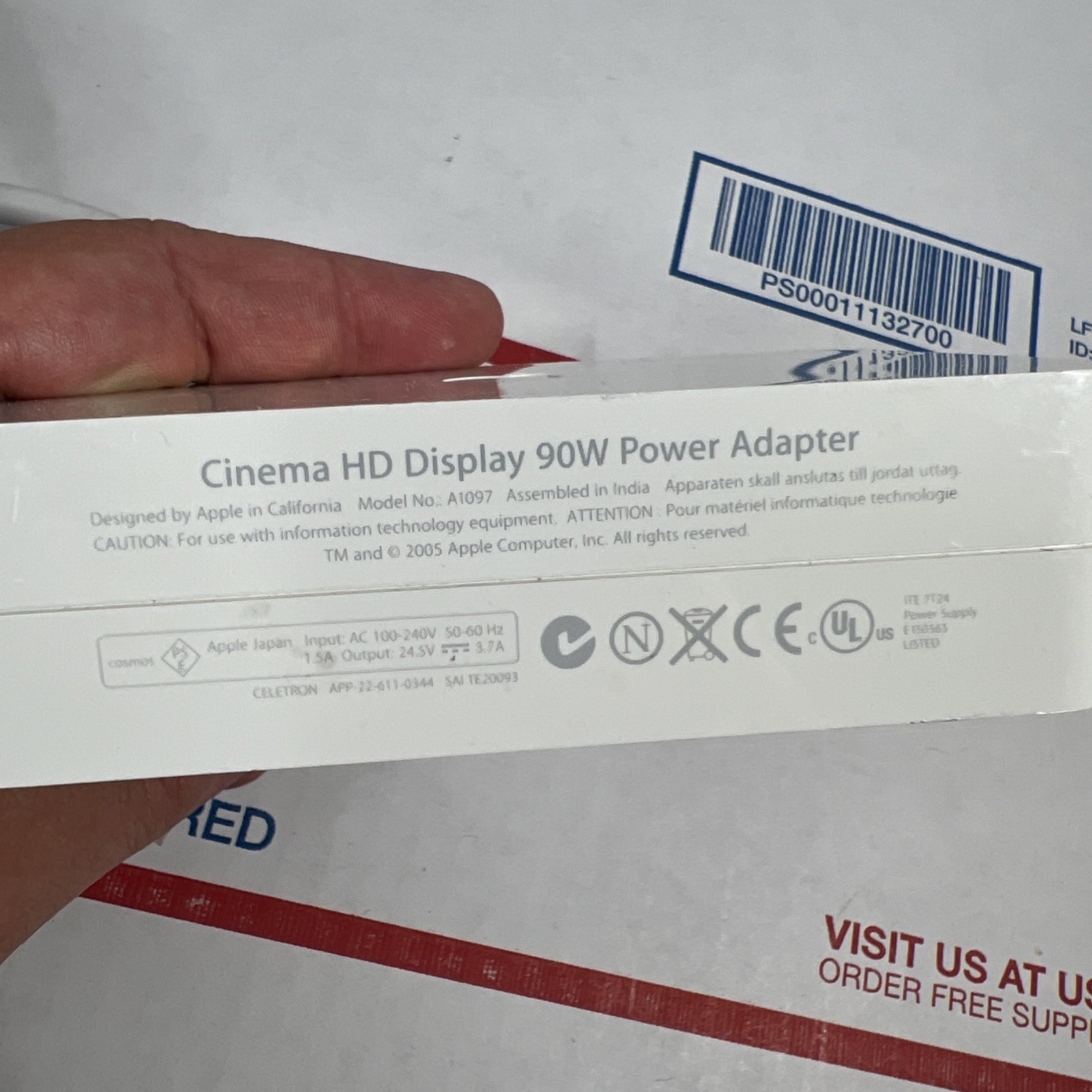 Apple Cinema HD Display 90W Power Adapter A1097 – SAME DAY SHIP – WARRANTY