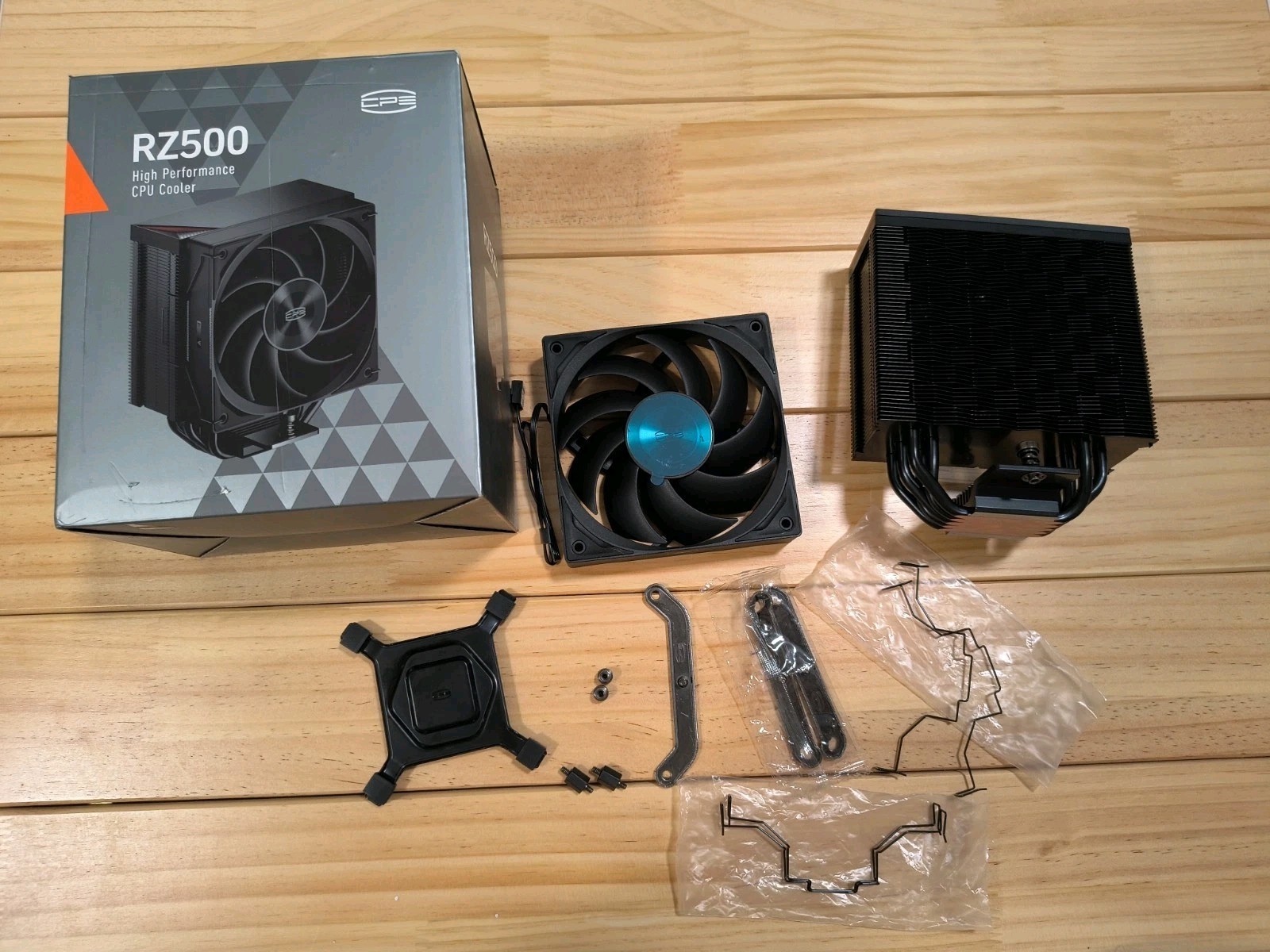 PCCOOLER CPS RZ500 CPU Air Cooler 255W TDP Black High Performance Intel AMD