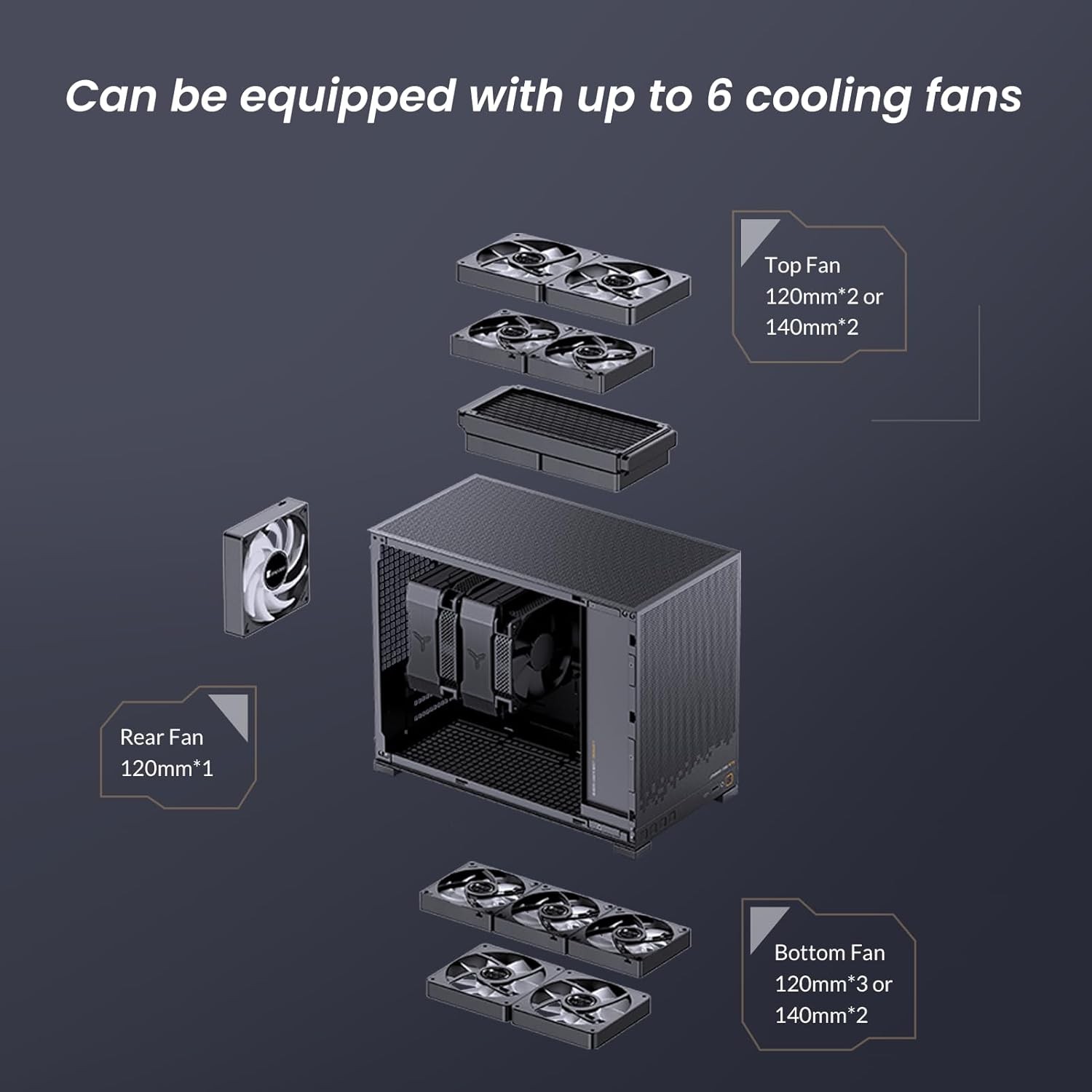 D32 STD Micro-Atx PC Case,High Compatibility Mini Desktop Case, Support MATX Bac