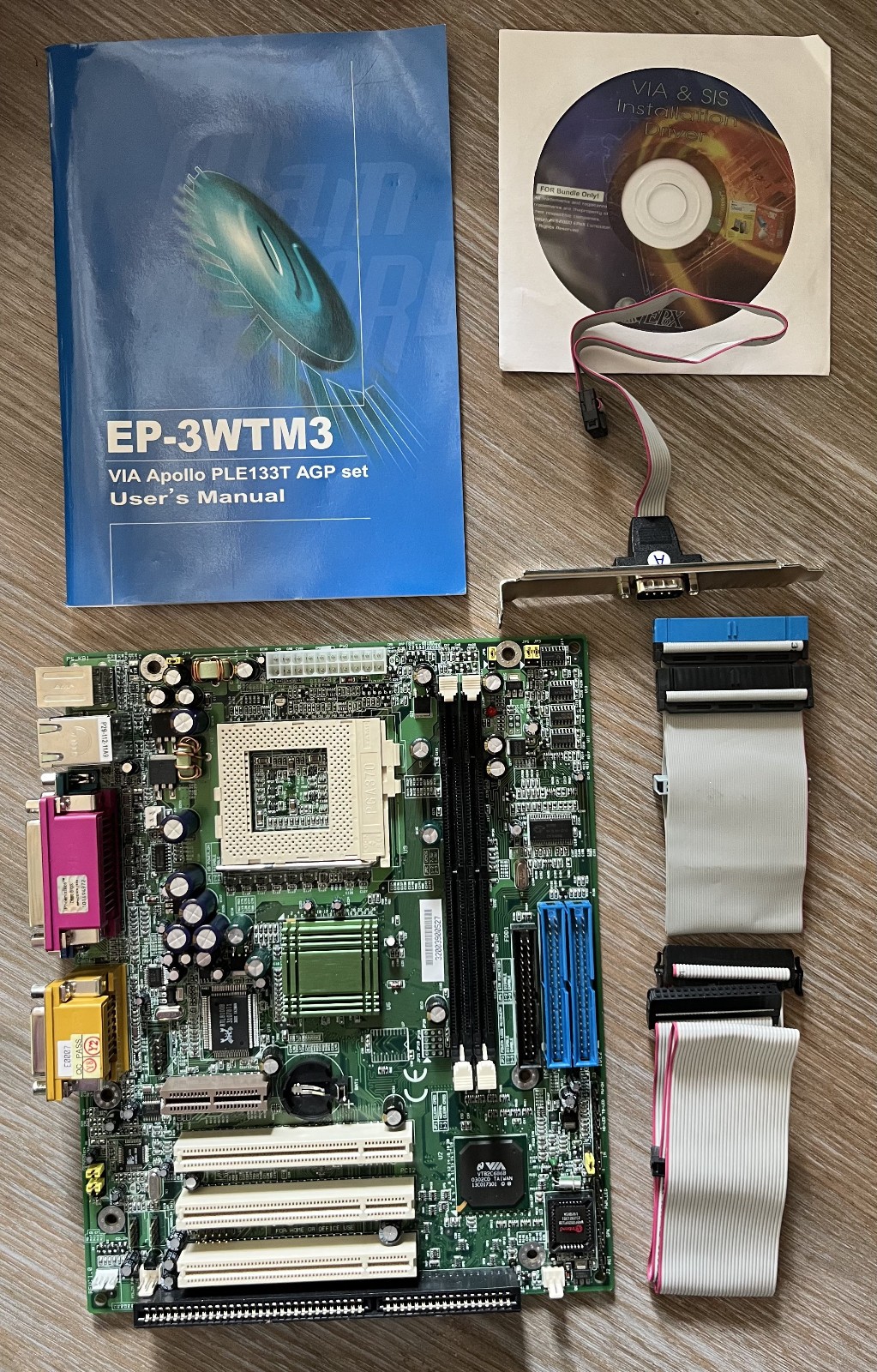 EPoX EP-3WTM3 Motherboard Socket 370 Tualatin ISA Slot NOS BOXED – Tested Workin