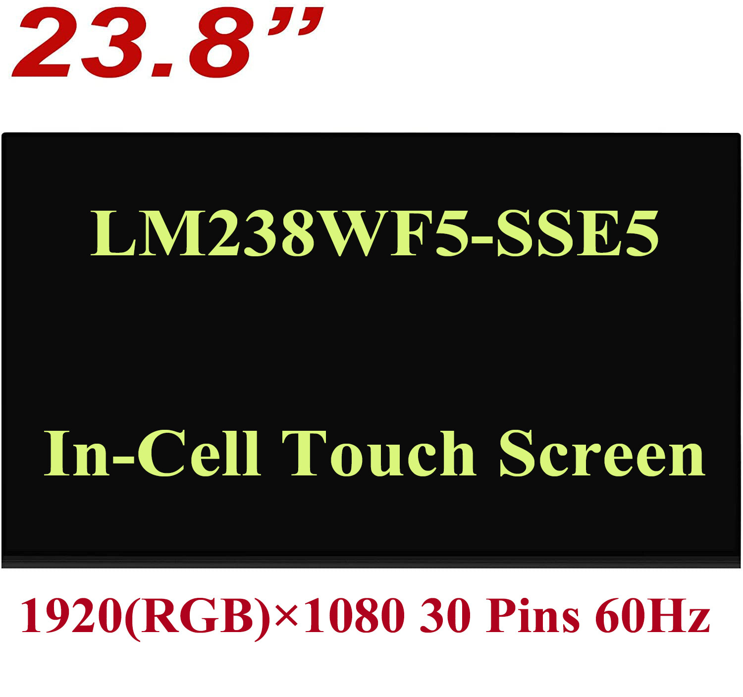 LM238WF5(SS)(E5) LM238WF5-SSE5 Touch Screen Replacement Panel LCD LED Display