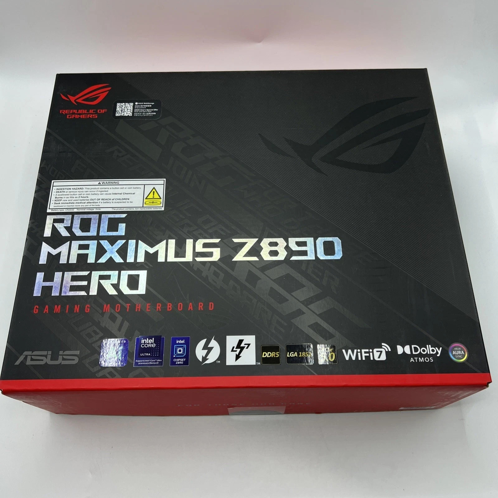ASUS ROG Maximus Z890 Hero Intel LGA 1851 ATX DDR5 WIFI7 Motherboard