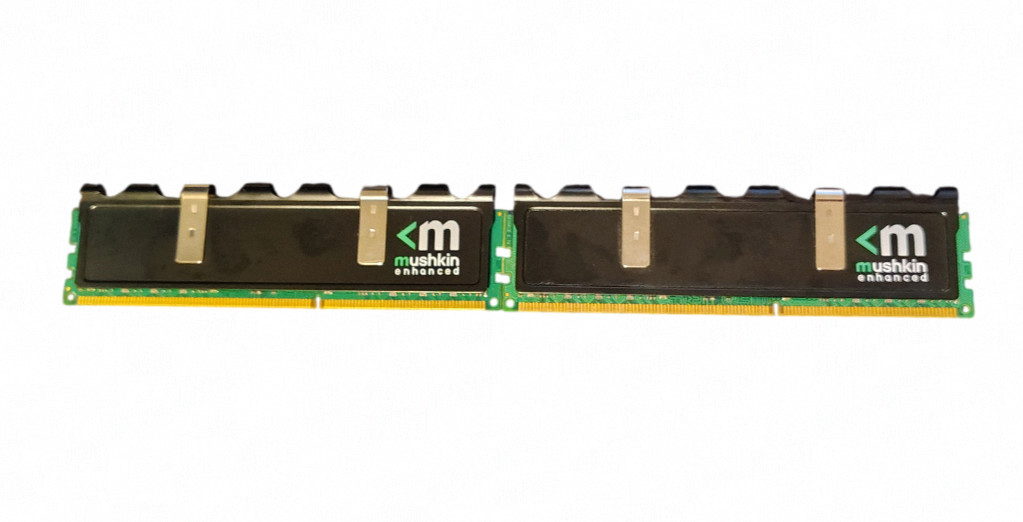 MUSHKIN 4GB Kit (2 x 2GB) PC3-10666 DDR3-10666, BLACKLINE 996652B