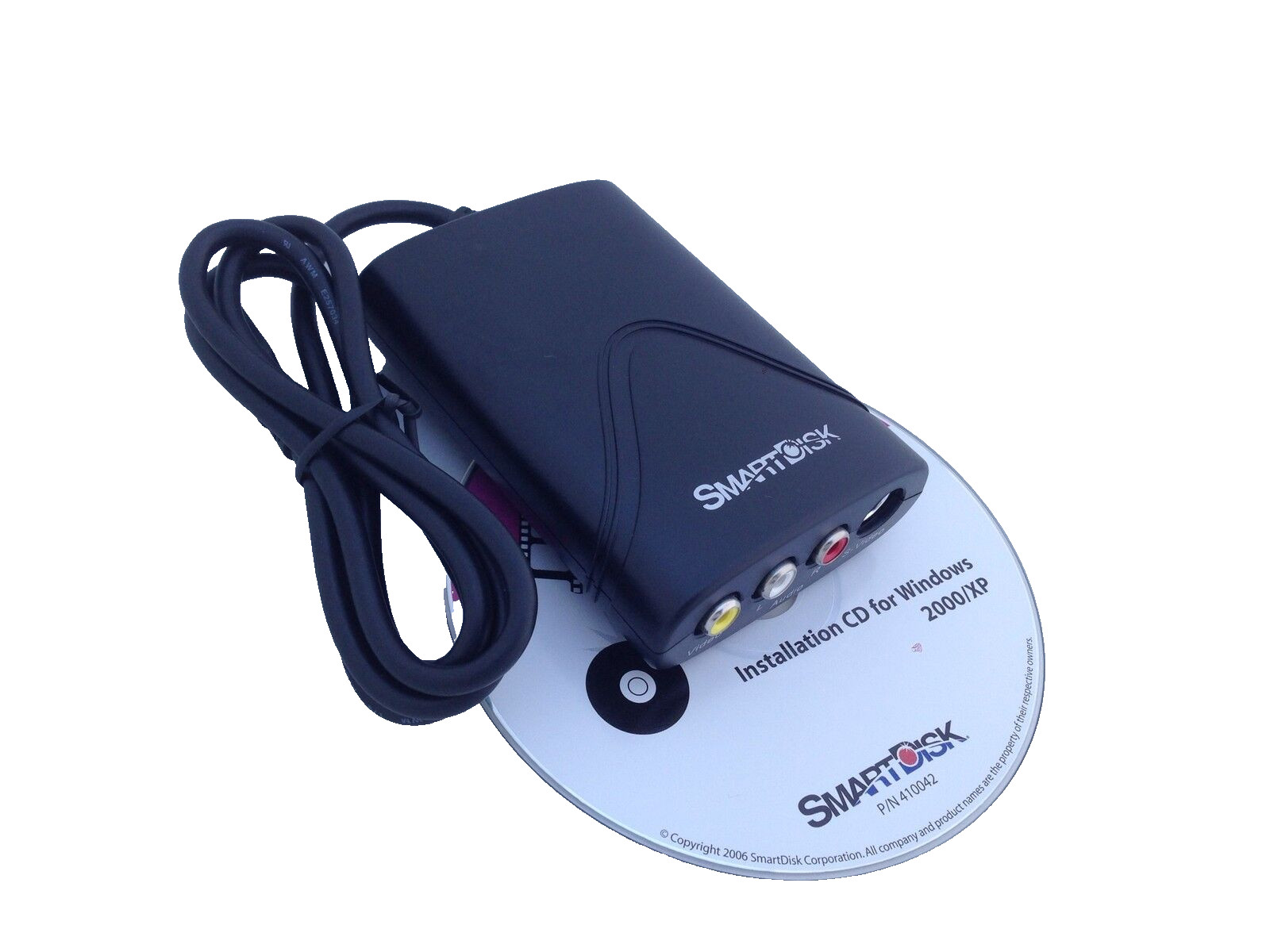USB Audio Video Adapter TV VCR VHS Camcorder to CD DVD for WIN 2000 and XP only