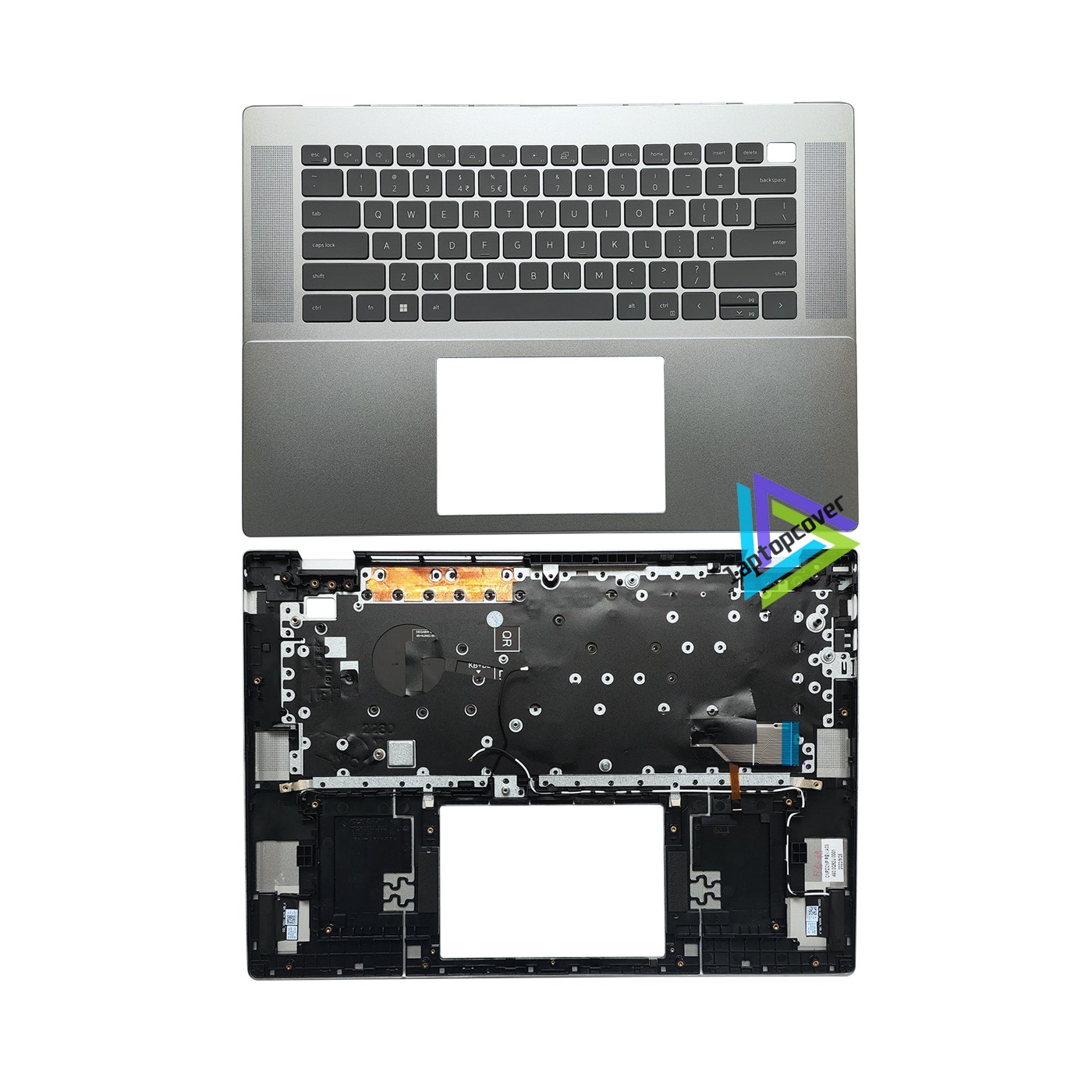 New For Dell Inspiron 16 5625 5620 Palmrest Keyboard W Backlit 0HJ5PC B12 Silver