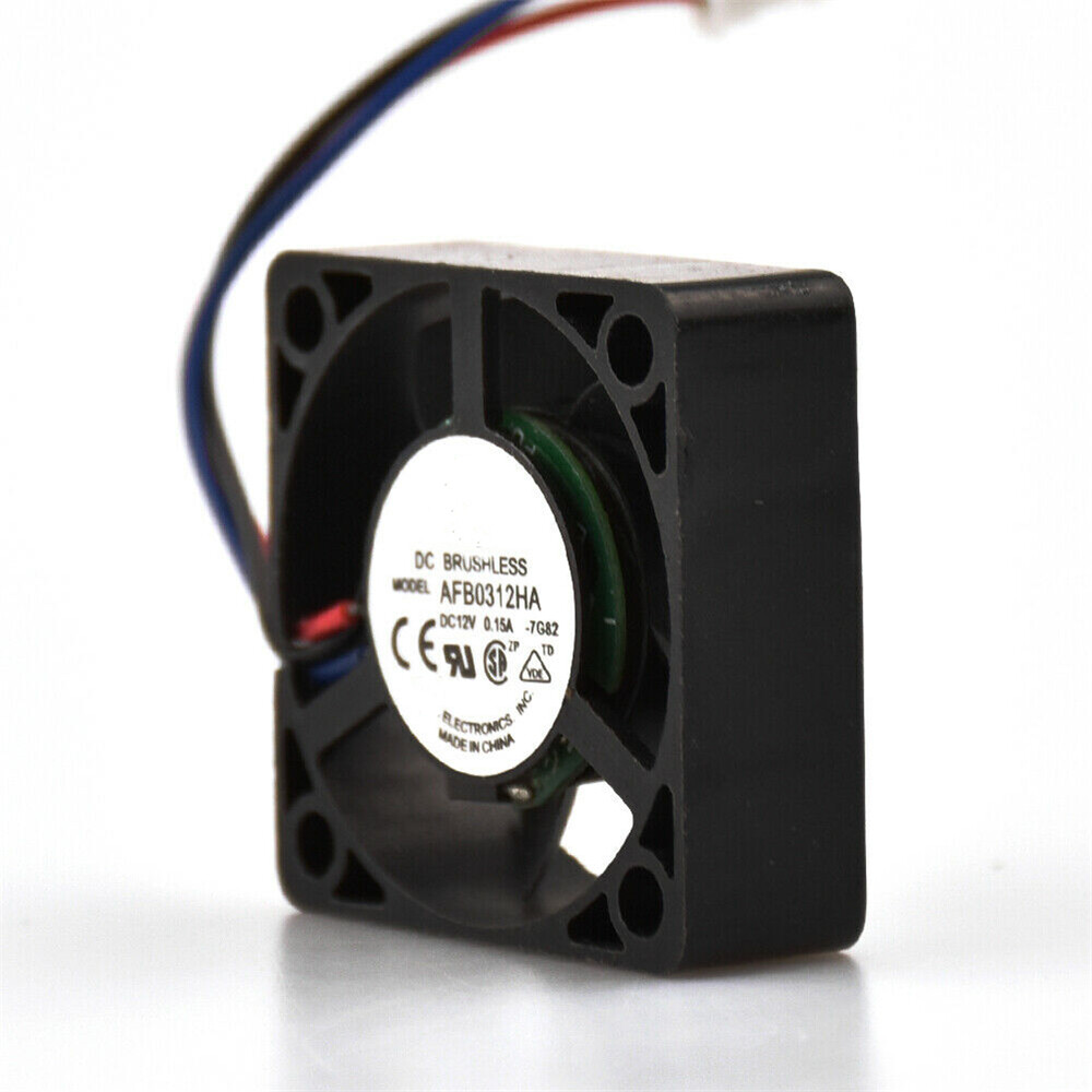 Delta AFB0312HA 12V 0.15A 3 Pin CPU 30x30x10mm Server Square Cooling Fan