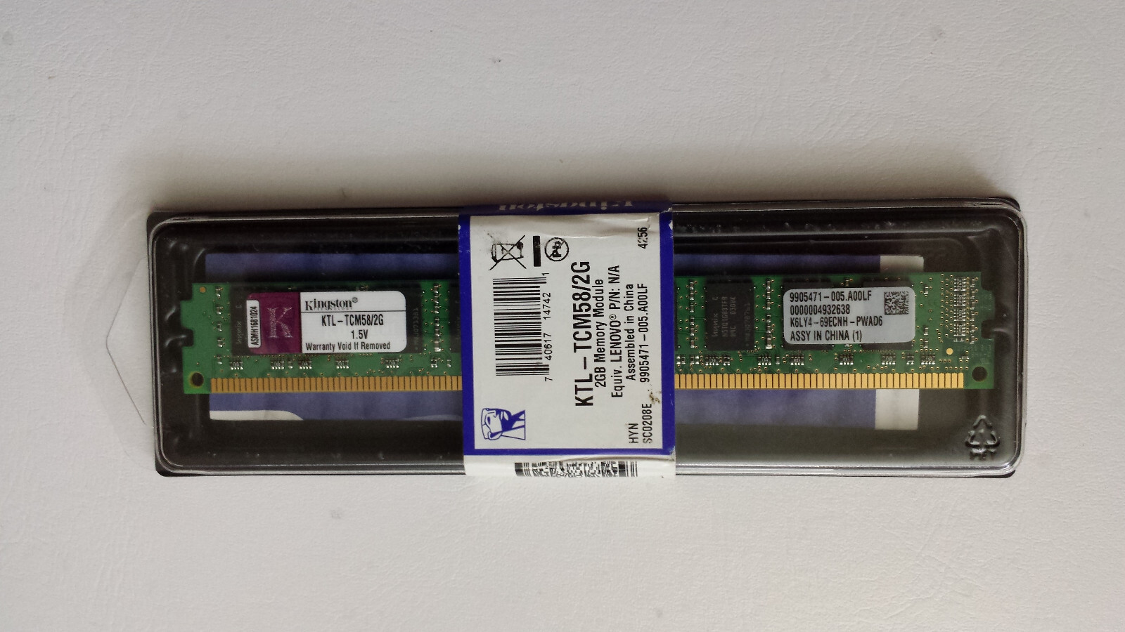NEW & SEALED **Kingston** KTL-TCM58/2G RAM Memory 4 Lenovo M58p + BONUS Stick !!