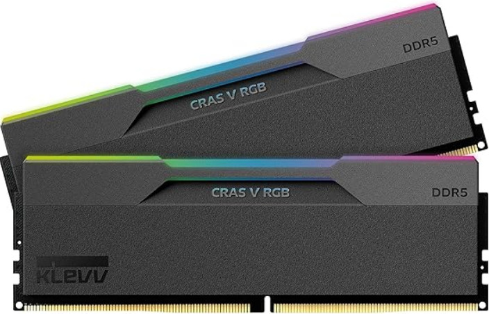 KLEVV CRAS V RGB DDR5 64GB (2x32GB) 6000MHz CL30 A-DIE 1.35V Premium Gaming RAM
