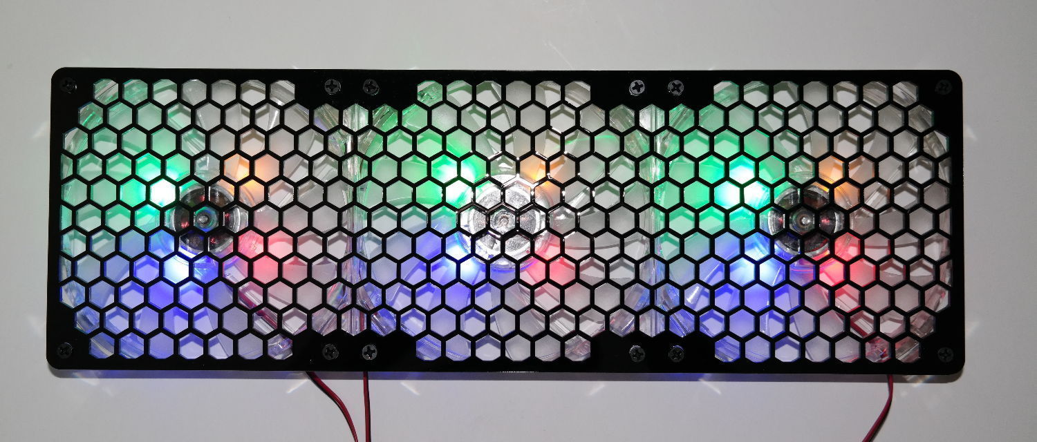 Custom Honeycomb 360mm Radiator triple 120mm Fan Grill Computer Case Cooling Mod