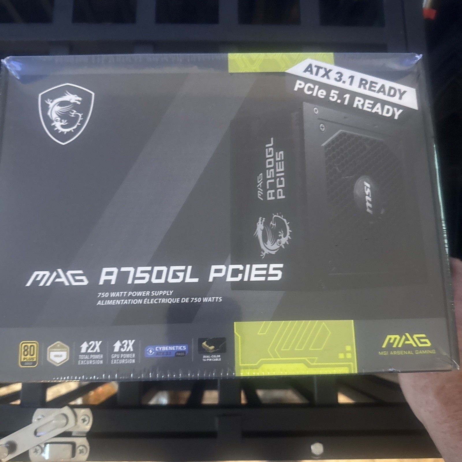 MSI – MAG A750GL PCIE 5 750W ATX 3.1 Full Modular 80+ Gold Gaming Power Supply
