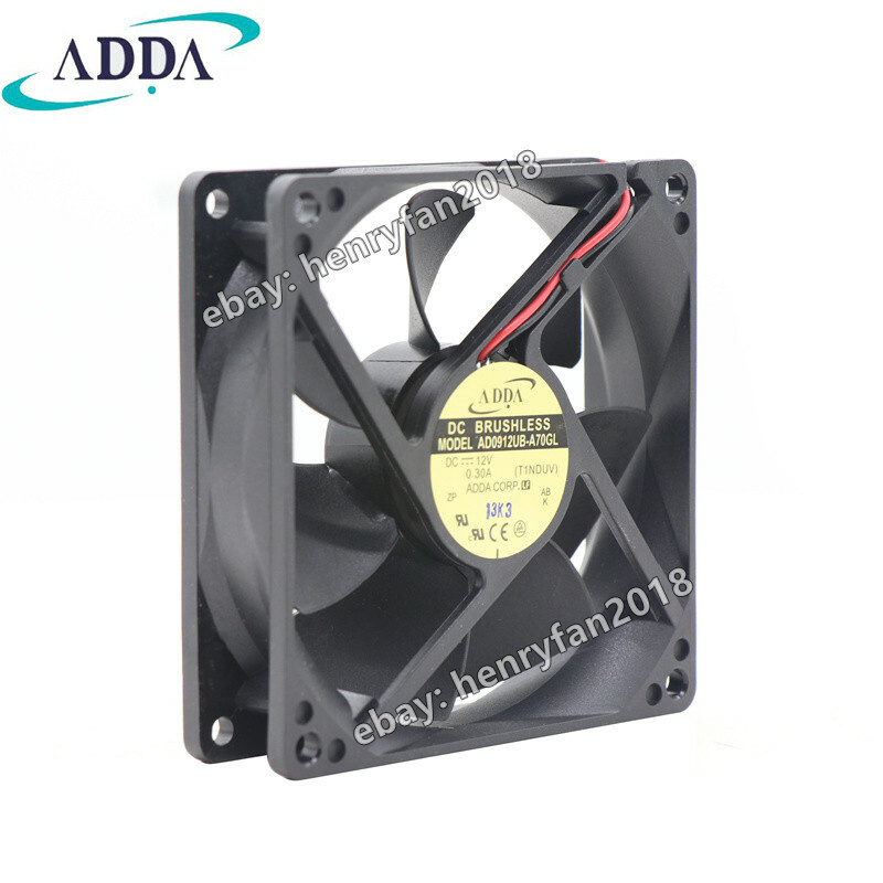 ADDA AD0912UB-A70GL Axial Fan DC12V 0.3A 92*92*25MM 2wire 56CFM Case Cooling Fan