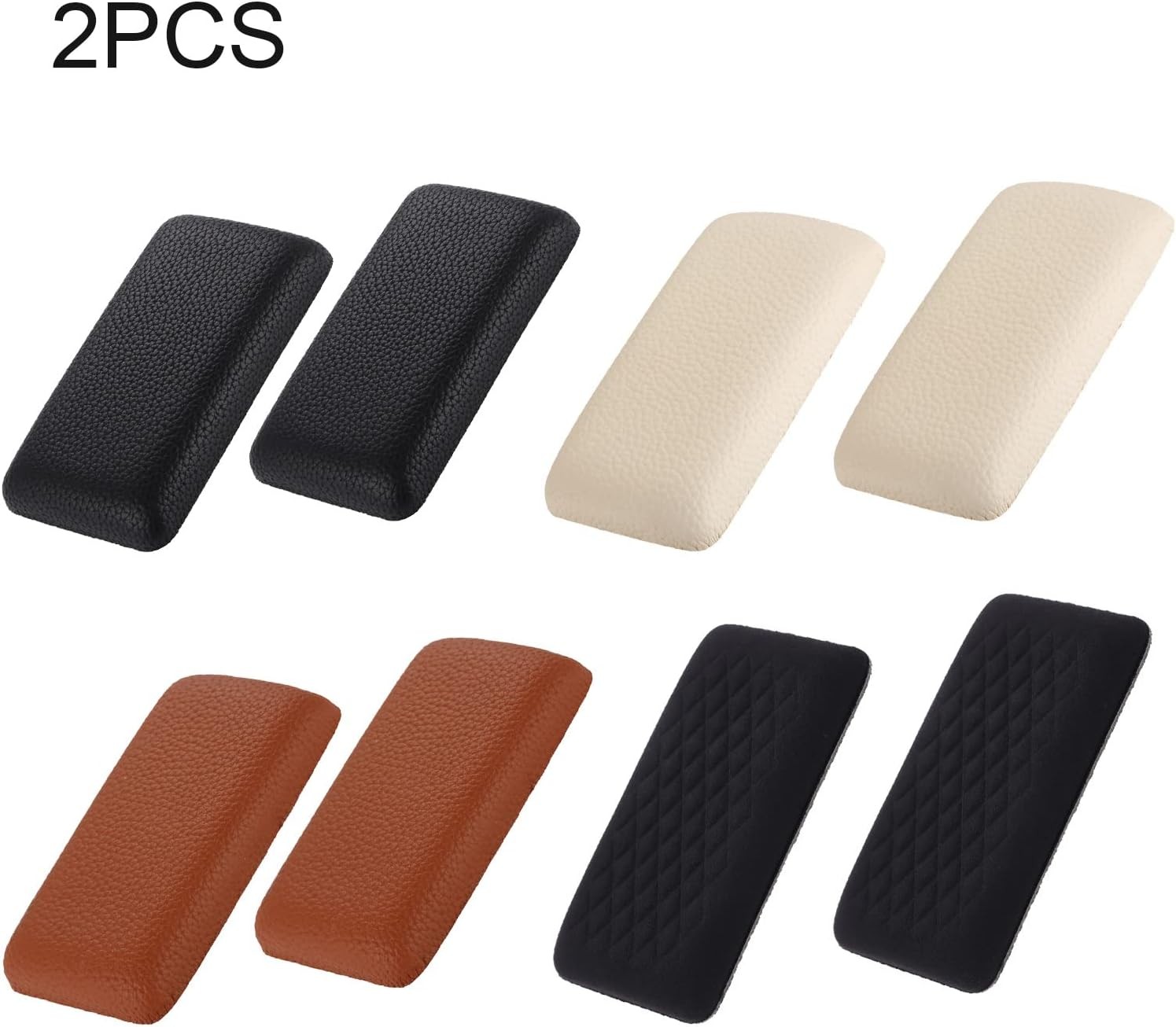 Bibabala Car Armrest Cushion, 2 Pcs Knee Leg Elbow black cloth