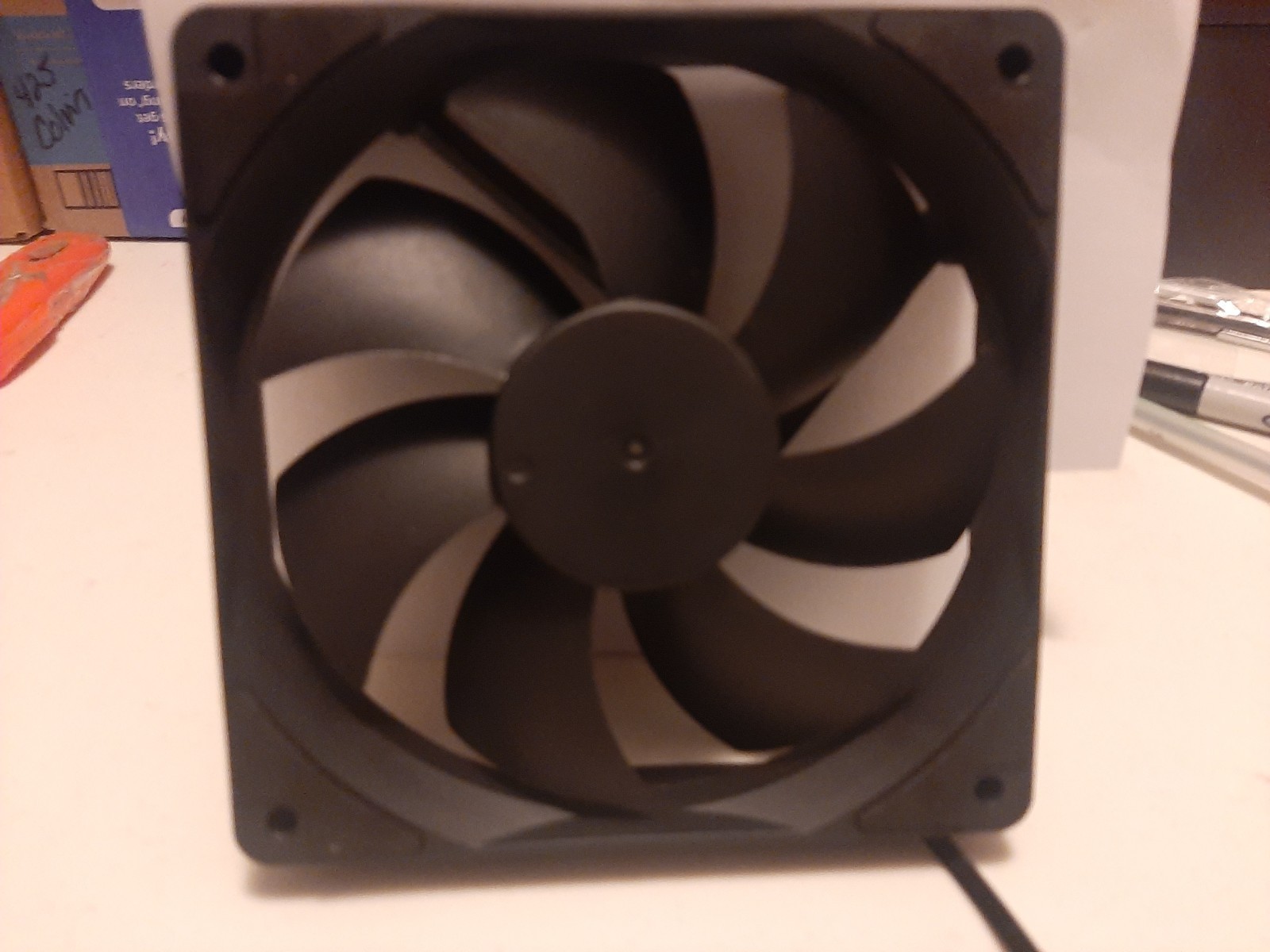 LOT OF PC FANS 120mm GaminG PC Computer Case Cooling Fan BLACK/WHITE FAN BLADES