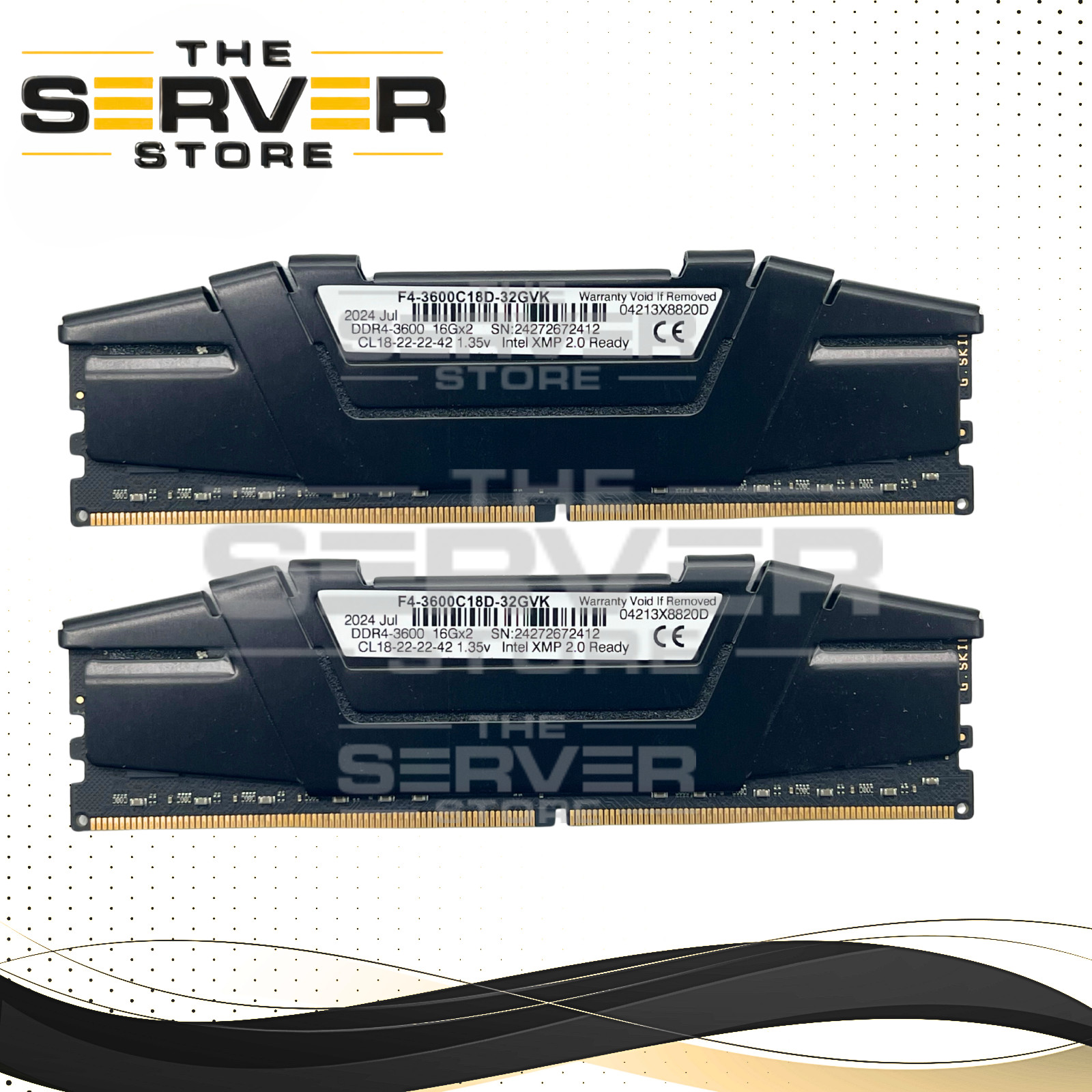 G.SKILL Ripjaws (2x16GB) 32GB DDR4-3600 Unbuf. Non-ECC RAM Kit F4-3600C18D-32GVK