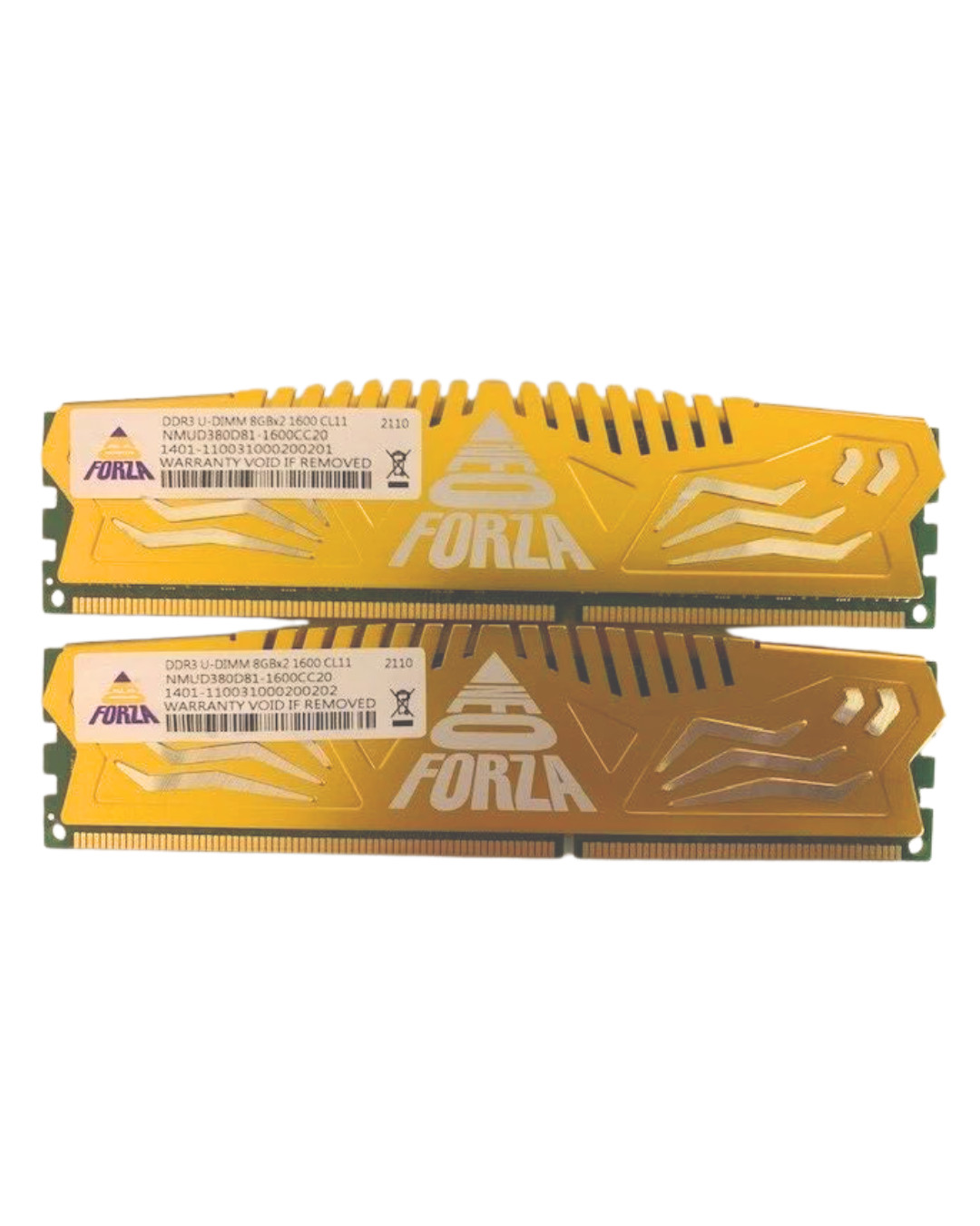 Neo Forza NMUD380D811600CC20 DDR3 16GB (2x8GB) UDIMM Desktop Memory 1600MHz