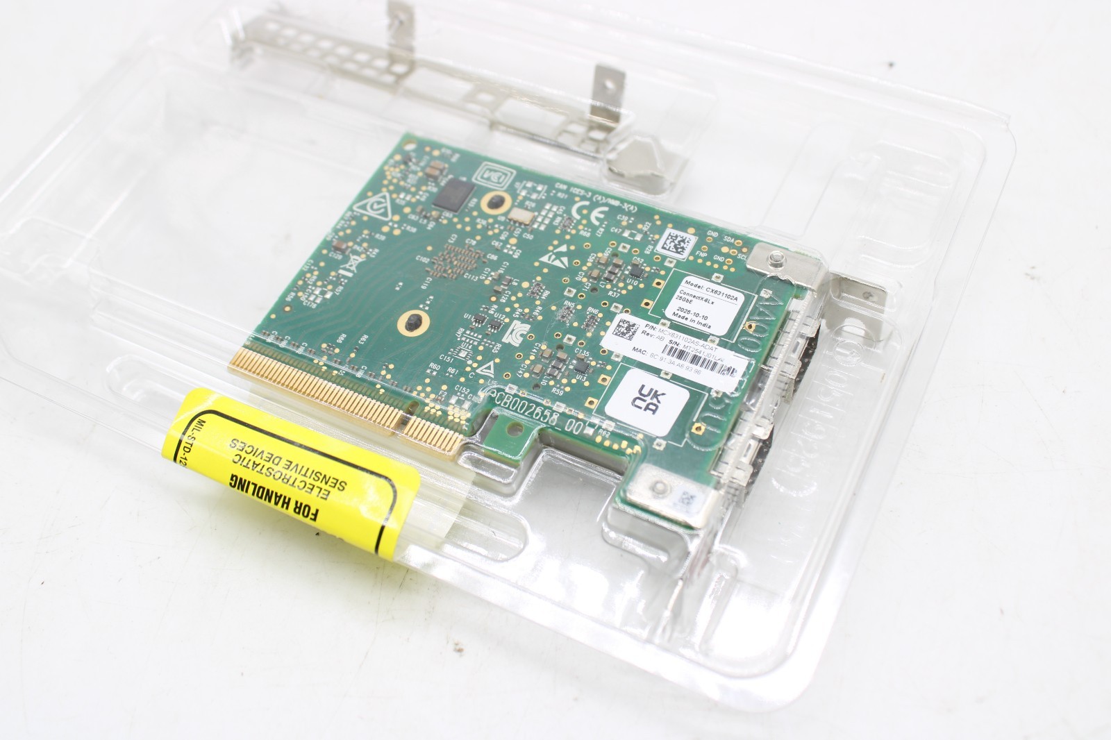 Mellanox MCX631102AS-ADAT ConnectX-6 Lx 10/25Gb SFP28 PCI CX631102A Network Card