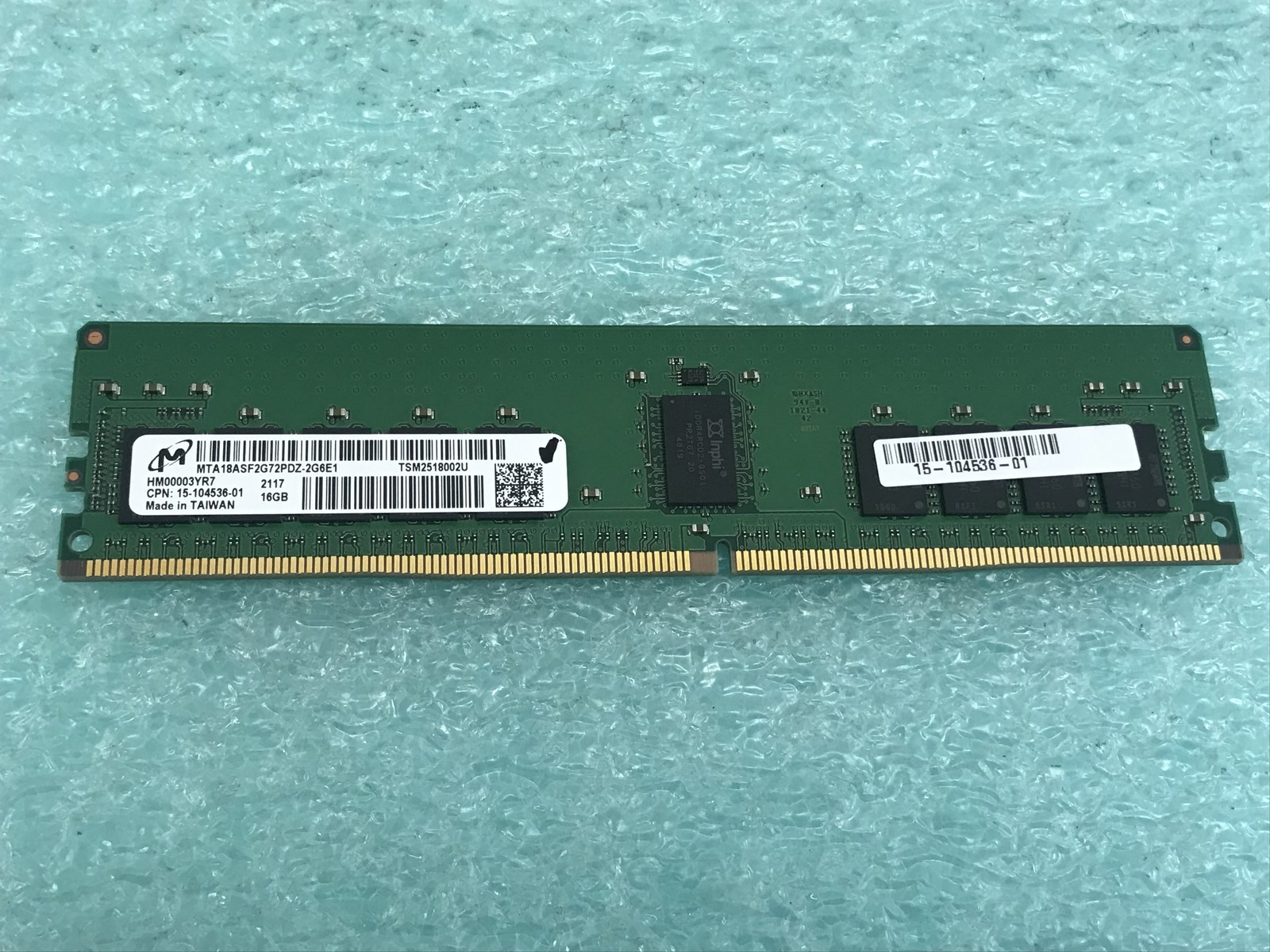 Micron MTA18ASF2G72PDZ-2G6E1 16GB PC4-2666V ECC DDR4 Server RDIMM RAM – R648A