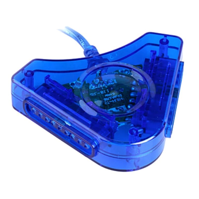 USB Game Controller Adapter Dual Port Controllers to PC USB Adaptor for PS1/for