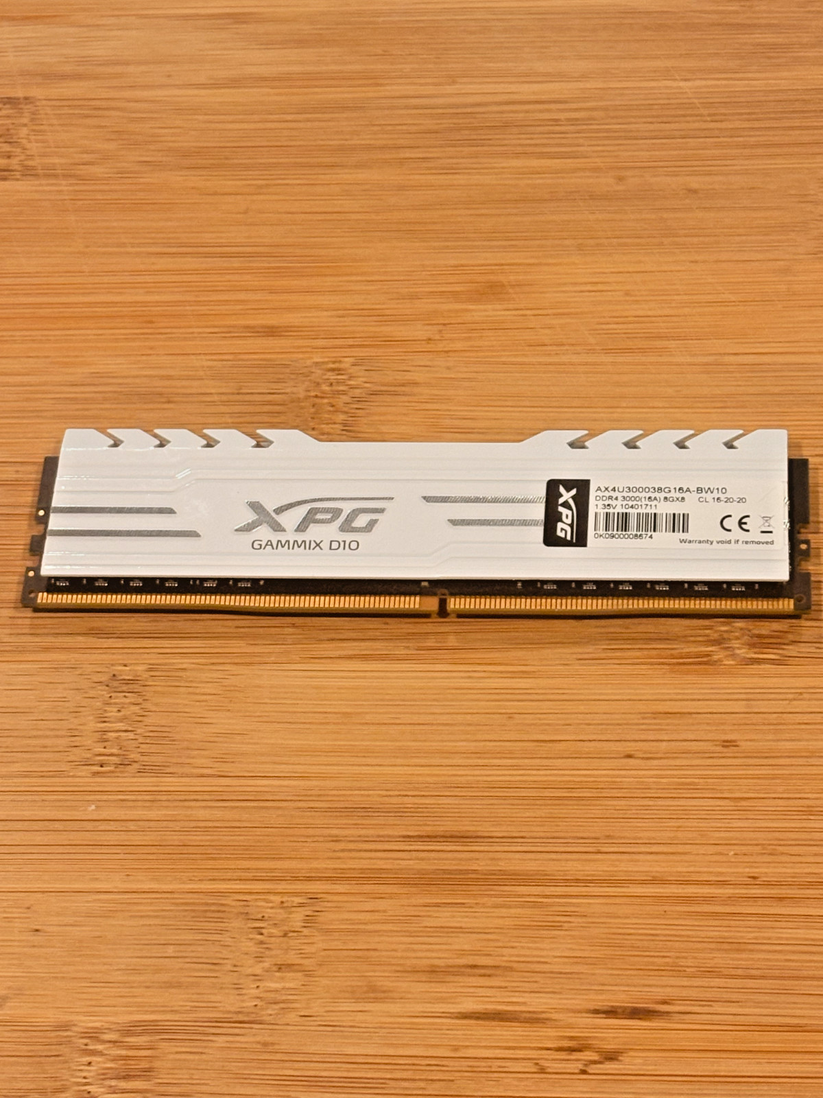 Gammix D10 XPG RAM 1x8Gb 3200 Mhz DDR.4