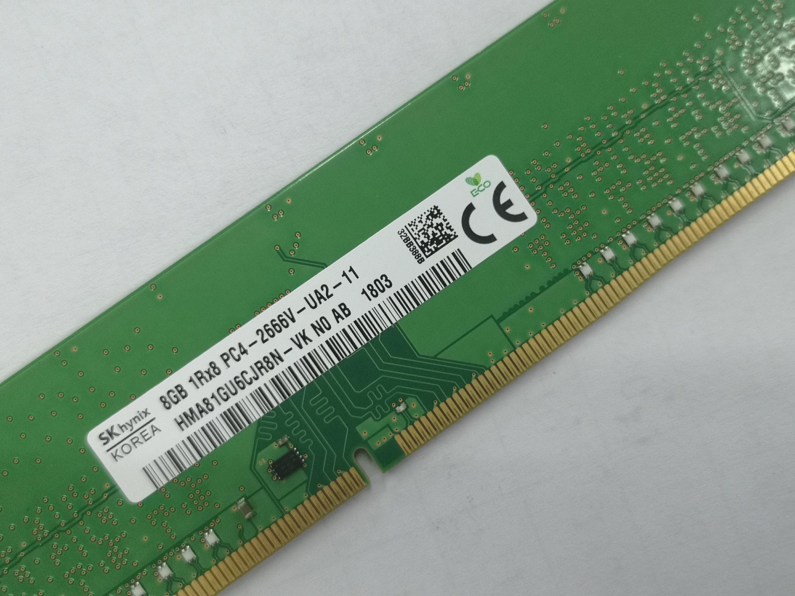 SK Hynix 8GB DDR4 2666 1Rx8 PC4-21300 HMA81GU6CJR8N-VK 288pin Desktop DIMM RAM