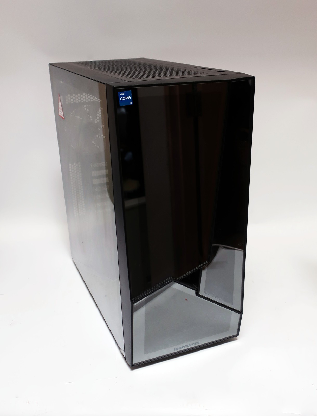 iBUYPOWER Slate MR ATX Mid Tower Computer Case Temp Glass Black RGB Lighting PSU