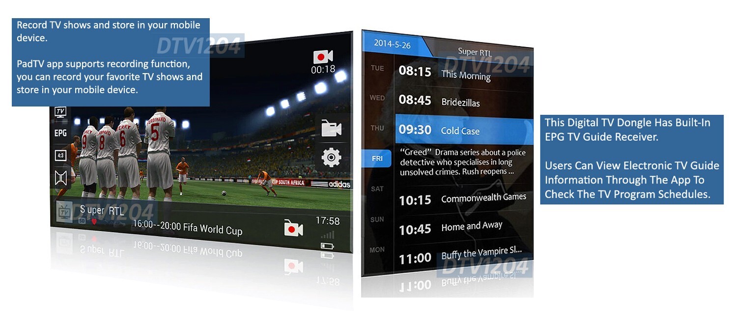 Mini Over-The-Air TV Tuner For Android-Based Tablet Smart Phone TV Box