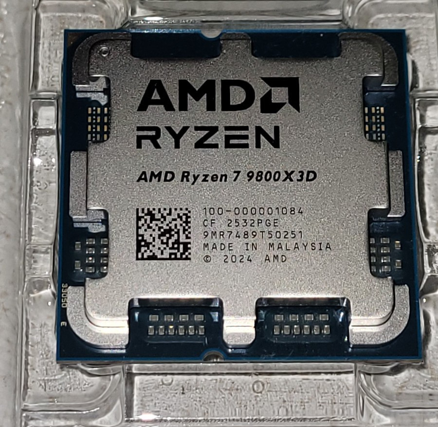 AMD Ryzen 7 9800X3D 8-Core 16-Thread AM5 CPU Processor Brand New Unused