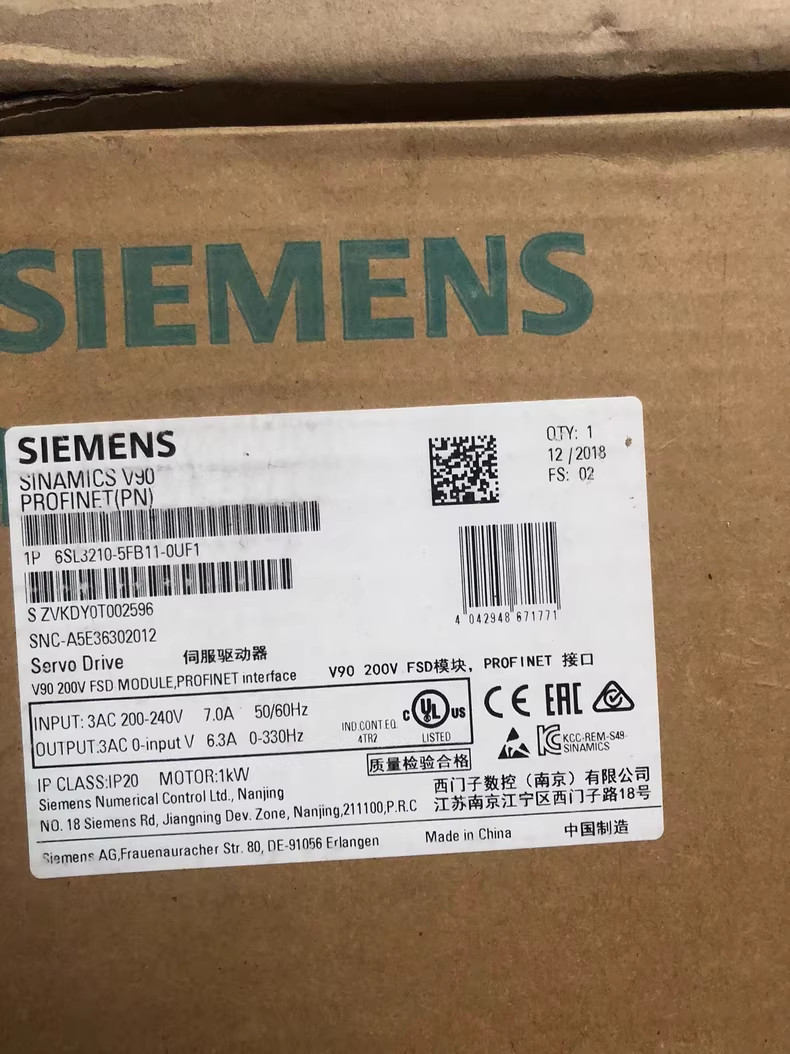 1 Pcs Brand New Siemens 6SL3210-5FB11-0UF1 Spot Goods Fast shipping DHL/Fedex