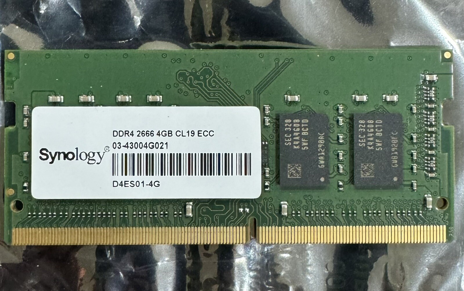 Synology 4GB DDR4 2666MHz 260-pin SO-DIMM Memory Module D4ES01-4G