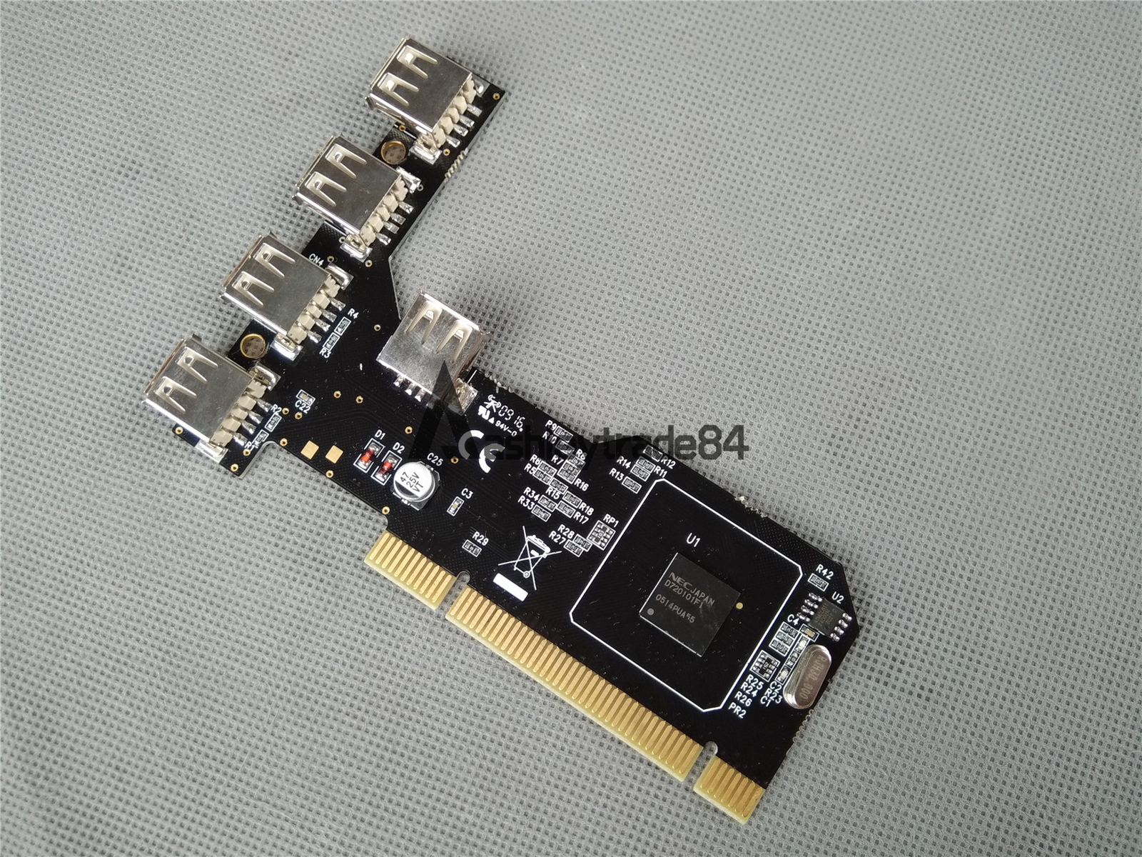 1PC 480Mbps High Speed 5 Port USB 2.0 PCI Controller Card