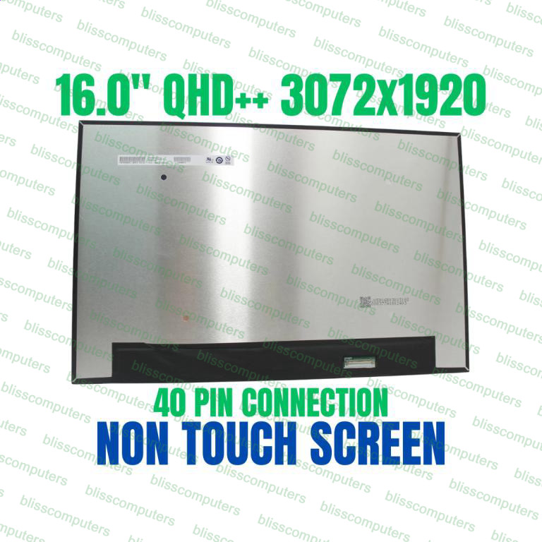100% sRGB NE160F8M-N61 IPS EDP 40 Pin 60Hz 3K 3072×1920 LCD Screen Matrix