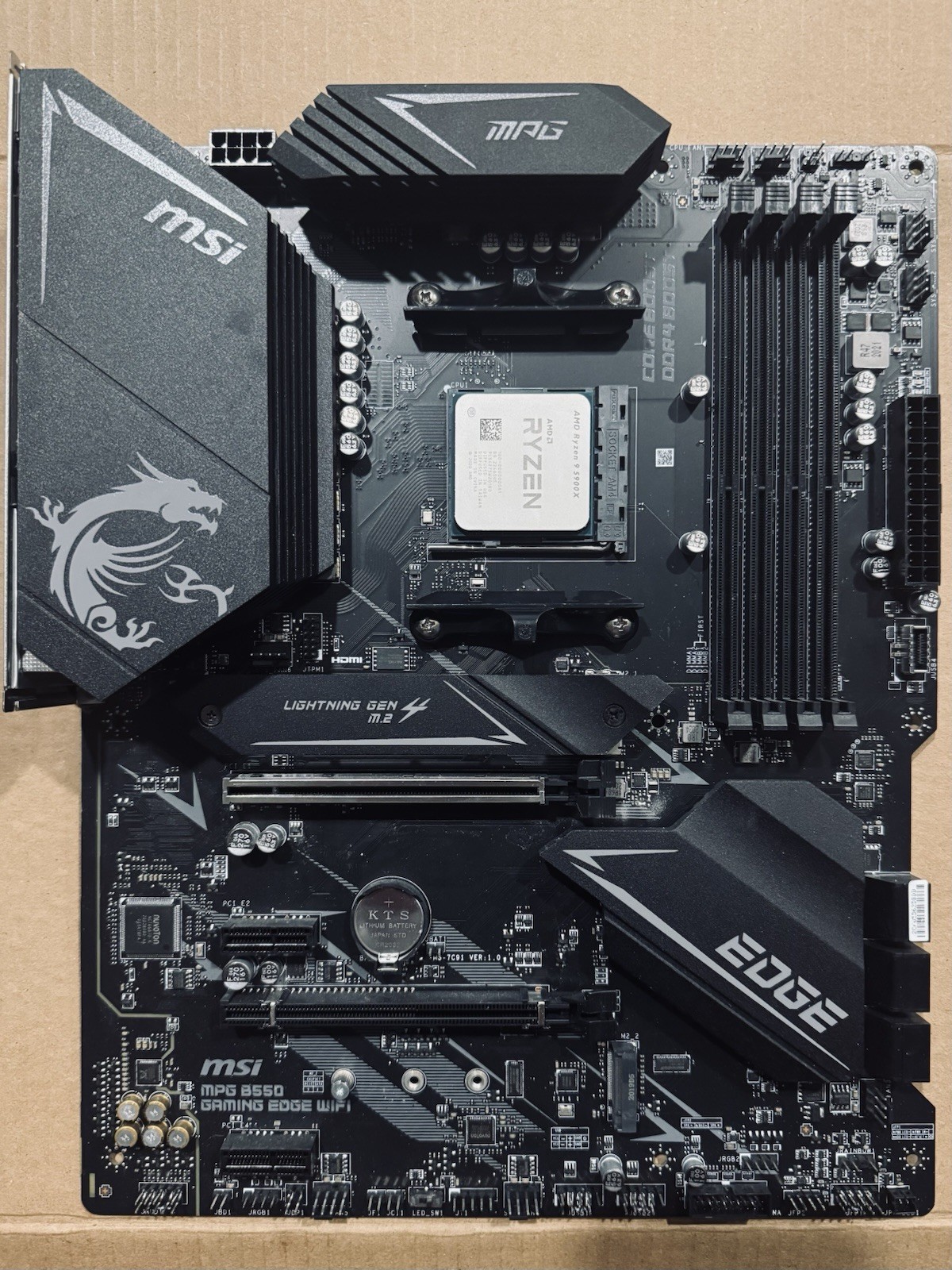 AMD Ryzen 9 5900X 12-Core 3.7GHz CPU w/ MSI B550 Gaming Edge WiFi Motherboard
