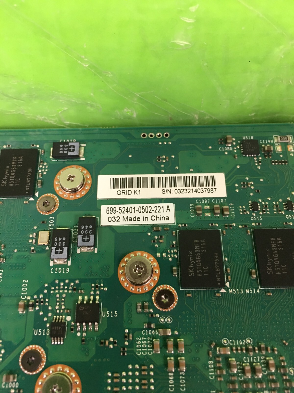 NVIDIA 16GB Grid K1 GPU Graphics Video Card 699-52401-0502-221 (TESTED)