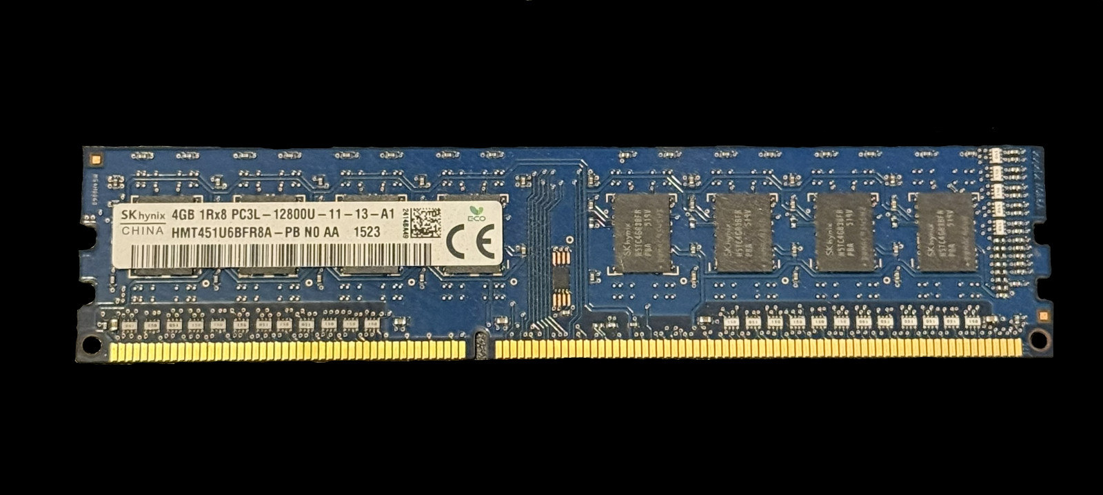 (Lot of 2) SK hynix 4GB 1Rx8 PC3L-12800U-11-13-A1 HMT451U6BFR8A-PB (Total 8 GB)